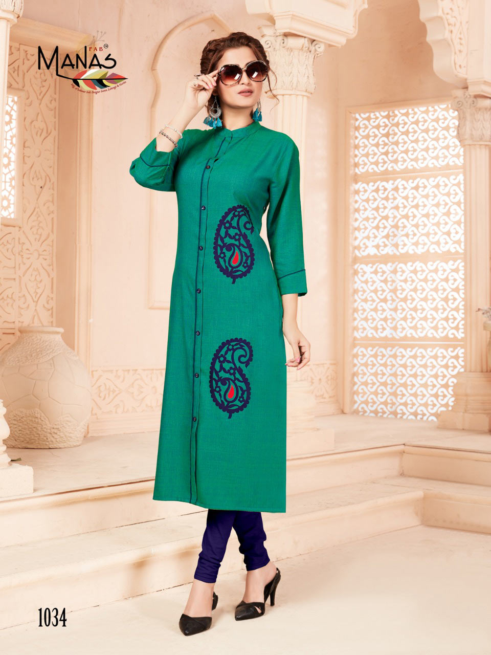 Priyal Vol-5 Manas Cotton Slub Aplic Work Kurti Priyal Vol-5 Manas Cotton Slub Aplic Work Kurti